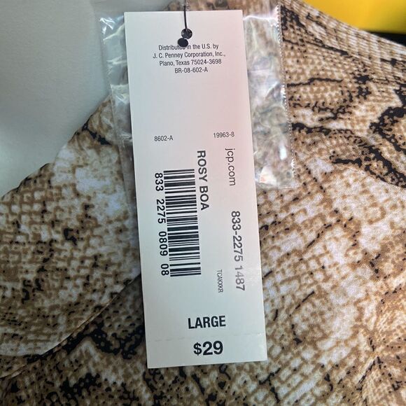 Worthington Tops Worthington Snakeskin Button Up Tank blouse Ladies Large - Picture 5 of 8